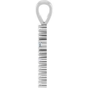 Platinum 1/4 CTW Natural Diamond Cross Pendant